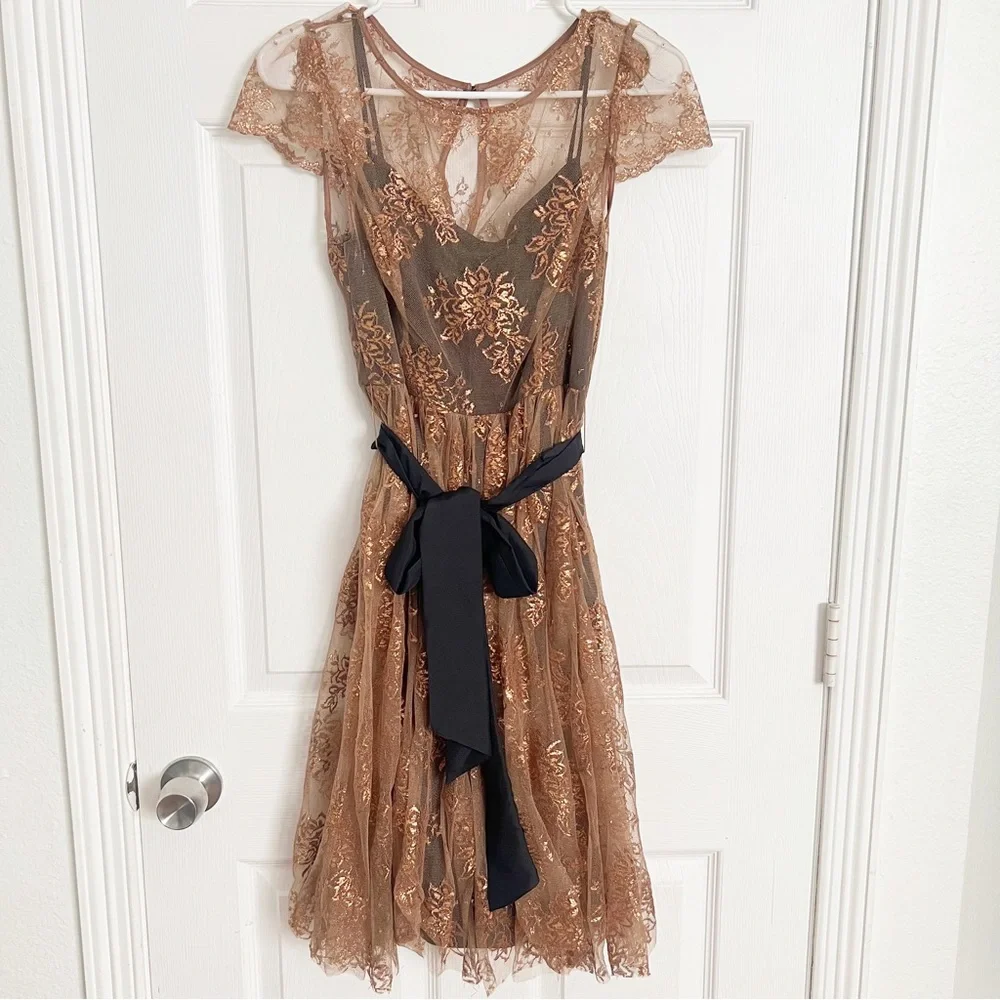 Anthropologie | Moulinette Soeurs Honeyed Lace Dress - Picture 3 of 12